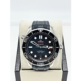 Omega Seamaster 210.32.42.20.01.001 Black Dial Black Rubber Strap