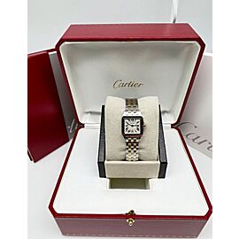 Cartier Santos Demoiselle 18K Yellow Gold Stainless Steel 20mm