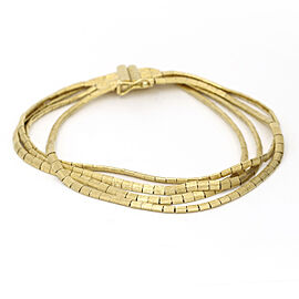 Women's Italian Multi-Strand Bracelet in 18k Yellow Gold