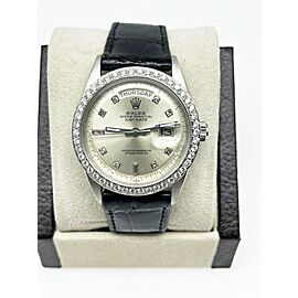 Vintage Rolex Platinum President Day Date Diamond Dial Diamond Bezel