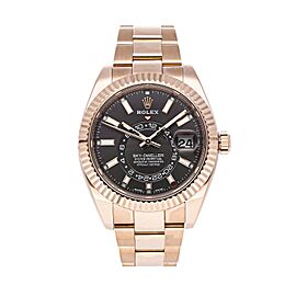 Rolex Sky Dweller Everose Gold 2021 Rhodium Dial Watch 42mm