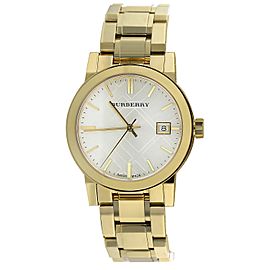 Ladies Burberry Gold Ion Plated Stainless Steel Bracelet Watch BU9203