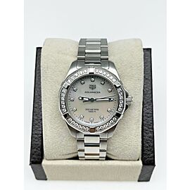 Tag Heuer Ladies Aquaracer MOP Diamond Dial Bezel