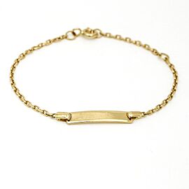 Toddlers ID Adjustable Bracelet in 18k Yellow Gold