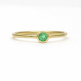 Jennifer Rivera Aros Single Gemstone Stackable Ring in 18k Yellow Gold