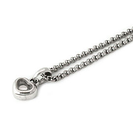 Chopard Happy Diamond Heart Pendant 18k White Gold Necklace