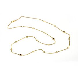 Jennifer Rivera Aros Long Station Necklace in 18k Yellow Gold