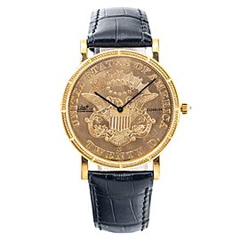 Corum Twenty Dollars Double Eagle Yellow Gold Coin Mens Watch