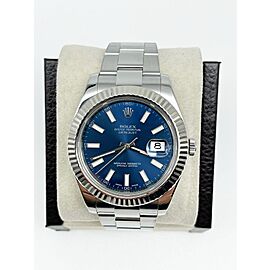 Rolex Datejust II 116334 Blue 18K White Gold