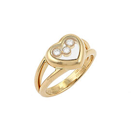 Chopard Happy Diamond 18k Yellow Gold Heart Ring