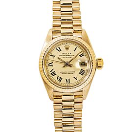 Rolex DateJust President Rare Buckley Dial Gold Automatic Watch