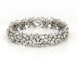 Diamond Statement Bracelet in 18k White Gold