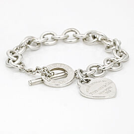 Tiffany & Co. Return To Tiffany Heart Tag Toggle Charm Bracelet In Sterling Silver