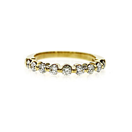 Roberto Coin 18K Yellow Gold Diamonds Band Ring Size 6