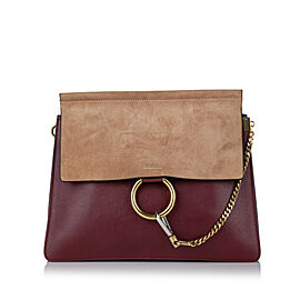 Chloe Faye Leather Shoulder Bag