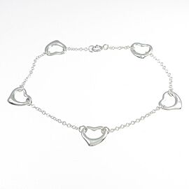 TIFFANY & Co 925 Silver Open Heart Bracelet LXGKM-122