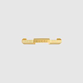 Gucci Women's Metallic Link To Love Striped Ring