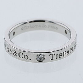 TIFFANY & Co 950 Platinum Flat Ring LXGBKT-335