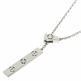 CARTIER 18k White Gold Diamond Necklace LXGQJ-1156