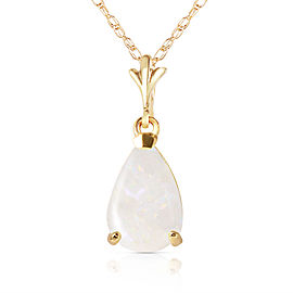 0.77 CTW 14K Solid Gold Necklace Natural Opal