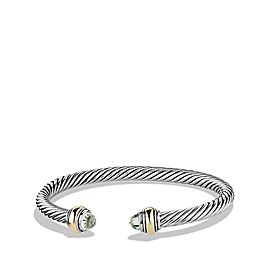 David Yurman Cable Classic Bracelet with Prasiolite and 14K Gold, 5mm