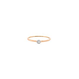 18k Rose Gold and Diamond Ring