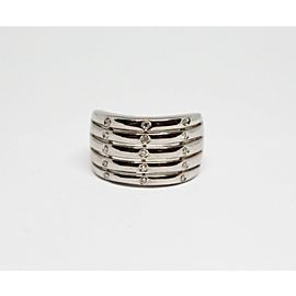 14K White Gold Diamond Accent Cocktail Ring