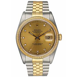 Rolex Datejust Diamond Dial Men's Watch