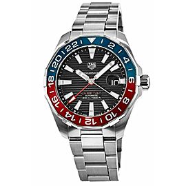 TAG HEUER AQUARACER AUTOMATIC GMT PEPSI LUXURY MENS SWISS WATCH