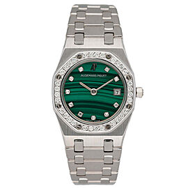 Audemars Piguet Royal Oak Malachite Dial Ladies Watch