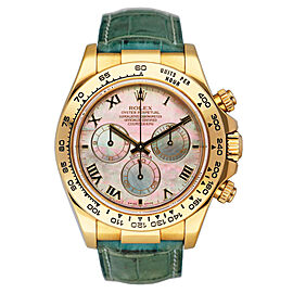 Rolex Daytona MOP Dial 18K Yellow Gold Mens Watch