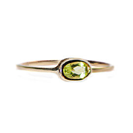 14k Gold Peridot Ring