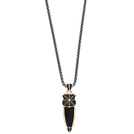 Stephen Webster 925 Sterling Silver Highwayman Pave Sapphire Dagger Pendant Necklace