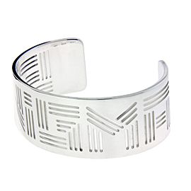 Bulgari Enigma By Bulgari Sterling Silver Bangle Bracelet