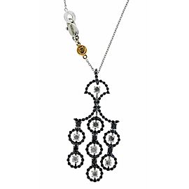 Damiani Juliette black and white diamond necklace in 18k gold