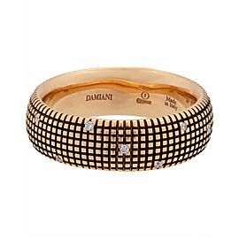 Damiani Metropolitan dream diamond 8mm band ring 18k brown gold size 10.5