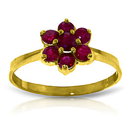 0.66 CTW 14K Solid Gold Moment Of Peace Ruby Ring