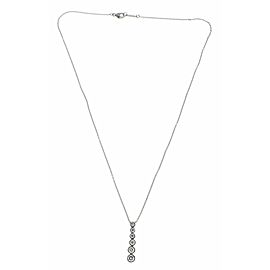 Tiffany & CO Jazz has rhythm graduated diamonds drop pendant in platinum