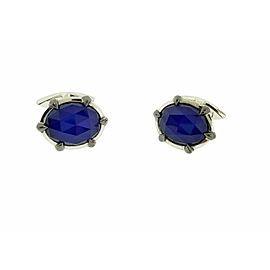 Stephen Webster Classic Lapis Crystal Haze Cufflinks In Sterling Silver