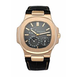 Patek Philippe Nautilus 5712R Moonphase 18K Rose Gold Men's Watch Box & Papers