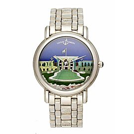 Ulysse Nardin San Marco 130-77-9 Cloisonne Dial 18K White Gold Watch