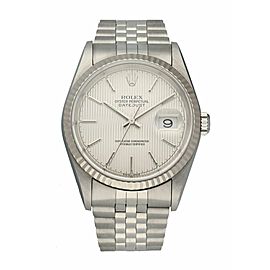 Rolex Oyster Perpetual Datejust 16234 Tapestry Dial Mens Watch