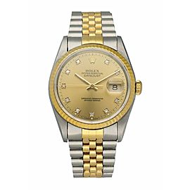 Rolex Datejust 16233 Diamond Dial Men's Watch