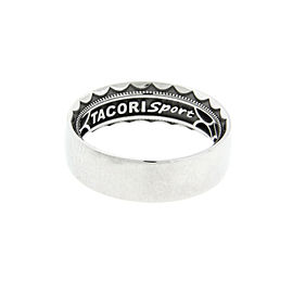 Tacori Sculpted Crescent S Steel Sport Wedding Band 6mm Size 8.5