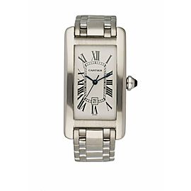 Cartier Tank Americaine 1726 18K White Gold Automatic Watch