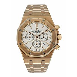 Audemars Piguet Royal Oak 26320OR 18K Rose Gold Chronograph Men's Watch