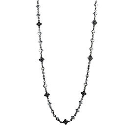 King Baby Black Cubic Zirconia Necklace 16 Inches long