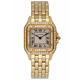 Cartier Panthere 10702 18K Yellow Gold Diamond Ladies Watch