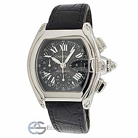 Cartier Roadster XL Chronograph 43mm Tachymeter Black Dial Watch