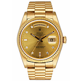 Rolex Day Date President Diamond Dial Mens Watch